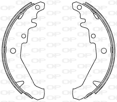 OPEN PARTS stabdžių trinkelių komplektas BSA2069.00